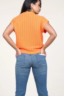 Cheap Suncoo Ajour Top Perikel | Orange... | | Little Soho