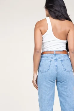 Cheap Copenhagen Muse Baby Rib One-Shoulder Top Siv | White... | | Little Soho