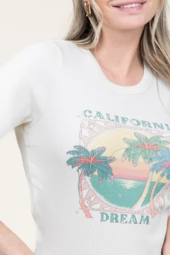 Sale ba&sh Babyrib T-Shirt With Print Cerena | Natural... | | Little Soho