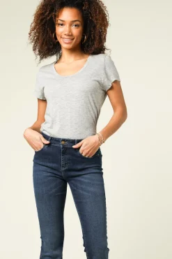 Cheap American Vintage Basic Round Neck T-Shirt Jacksonville | Grey... | | Little Soho