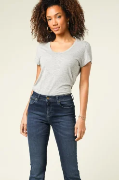 Cheap American Vintage Basic Round Neck T-Shirt Jacksonville | Grey... | | Little Soho