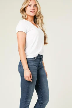 Fashion American Vintage Basic T-Shirt With Round Neck Jacksonville | White... | | Little Soho