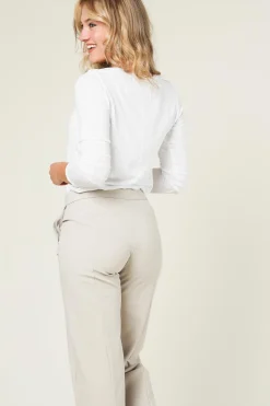 Store American Vintage Basic V-Neck T-Shirt Sonoma Longsleeve | White... | | Little Soho