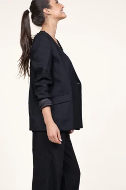 Cheap Dante 6 Blazer In Linen Blend Sera | Black... | | Little Soho