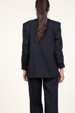 Cheap Dante 6 Blazer In Linen Blend Sera | Black... | | Little Soho