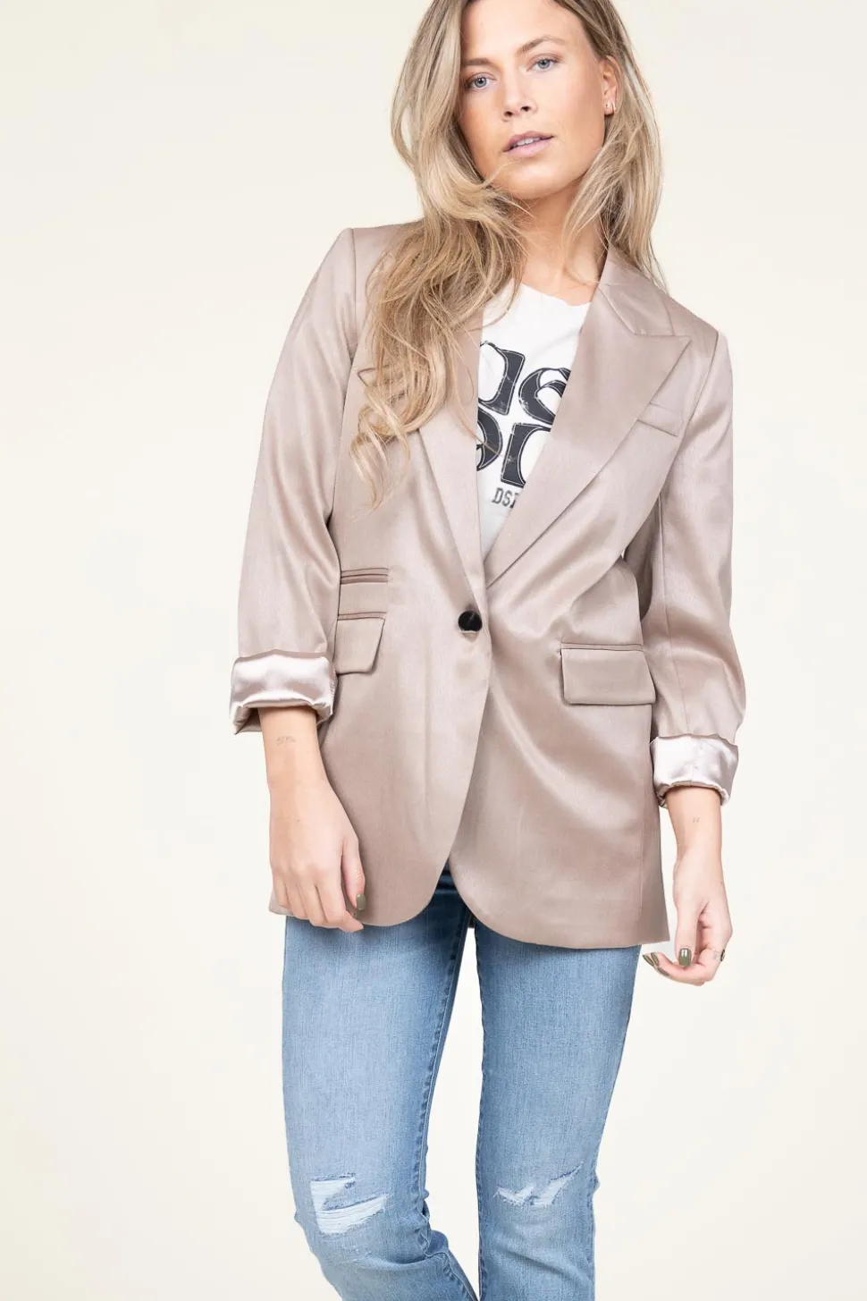 Sale Co'Couture Blazer Venus Single | Beige... | | Little Soho