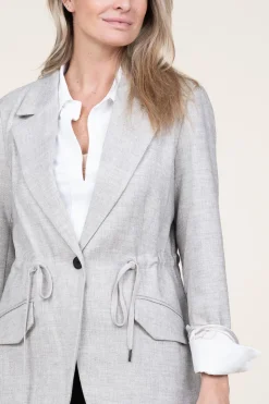 Discount Co'Couture Blazer With Drawstrings Winnie | Grey... | | Little Soho