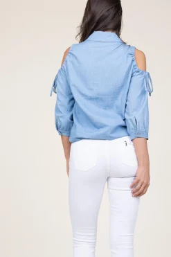 New Liu Jo Blouse Met Open Schouders Hole | Blue... | | Little Soho