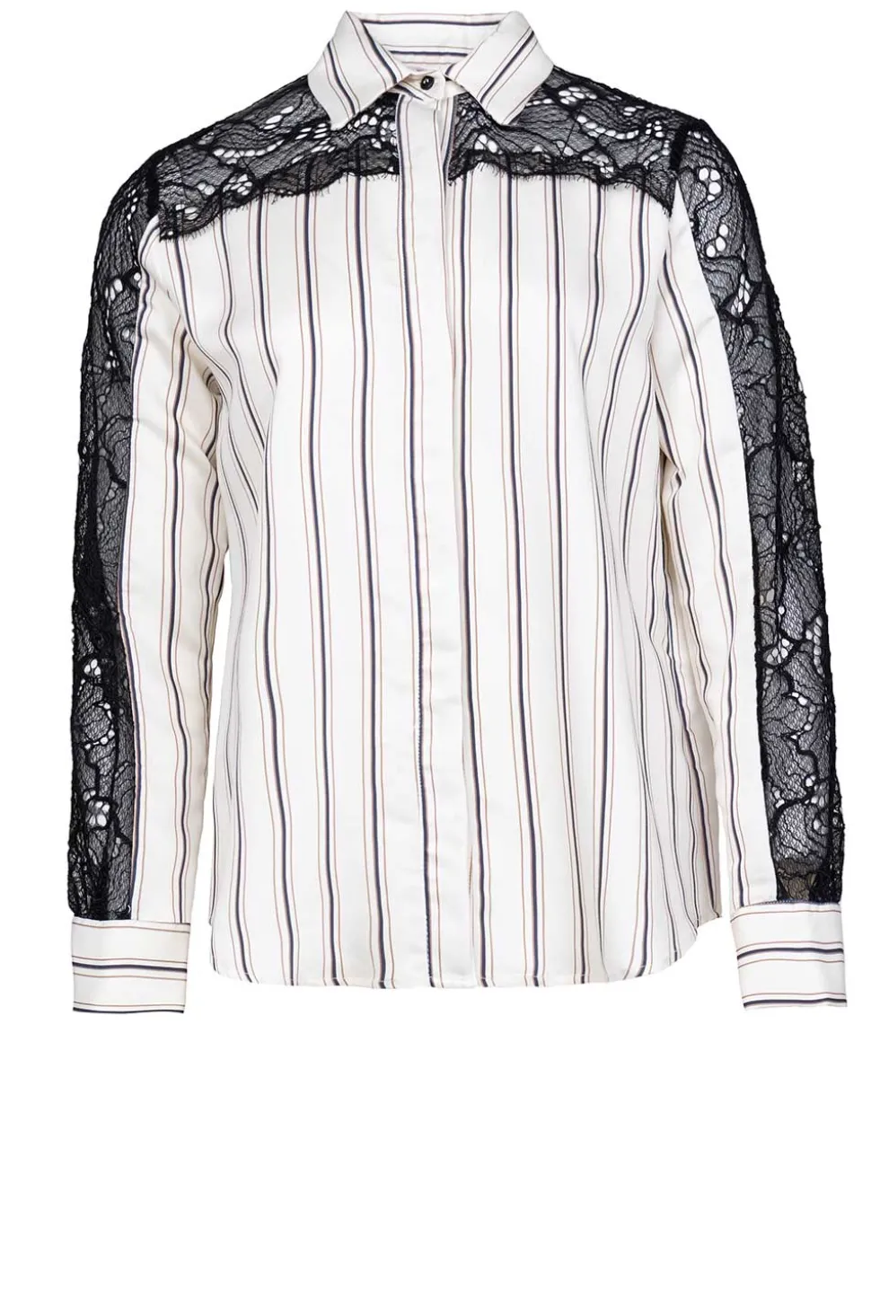 Store Kocca Blouse With Lace Sleeves Roxana | White... | | Little Soho