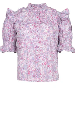 Best Berenice Blouse With Print Camalda | Pink... | | Little Soho