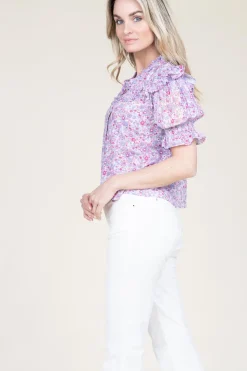 Best Berenice Blouse With Print Camalda | Pink... | | Little Soho