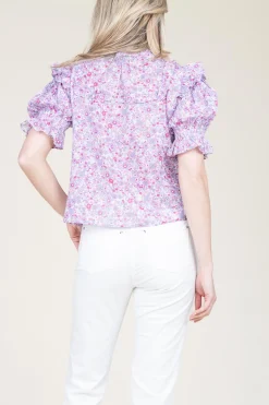 Best Berenice Blouse With Print Camalda | Pink... | | Little Soho