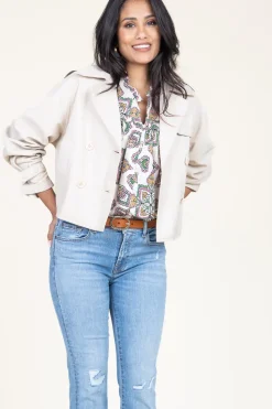 Cheap Louizon Blouse With Print Minya | Natural... | | Little Soho