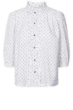 Discount Lollys Laundry Blouse With Ruffles Perth | White... | | Little Soho