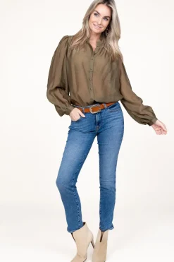 Shop Aaiko Blouse Zoya | Green... | | Little Soho