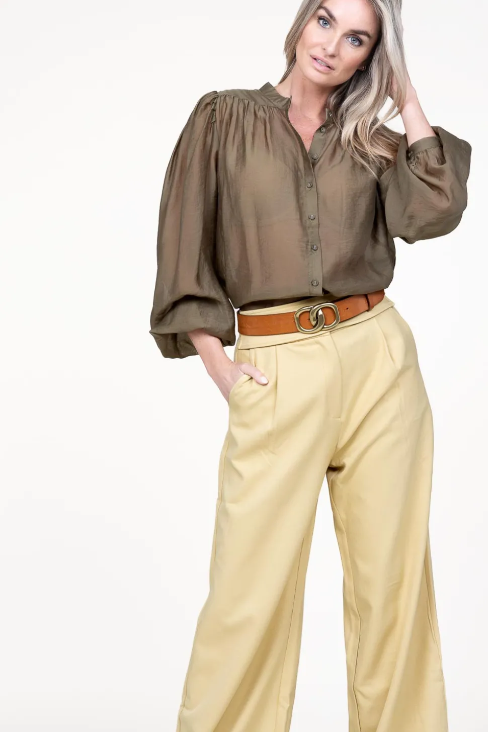 Shop Aaiko Blouse Zoya | Green... | | Little Soho