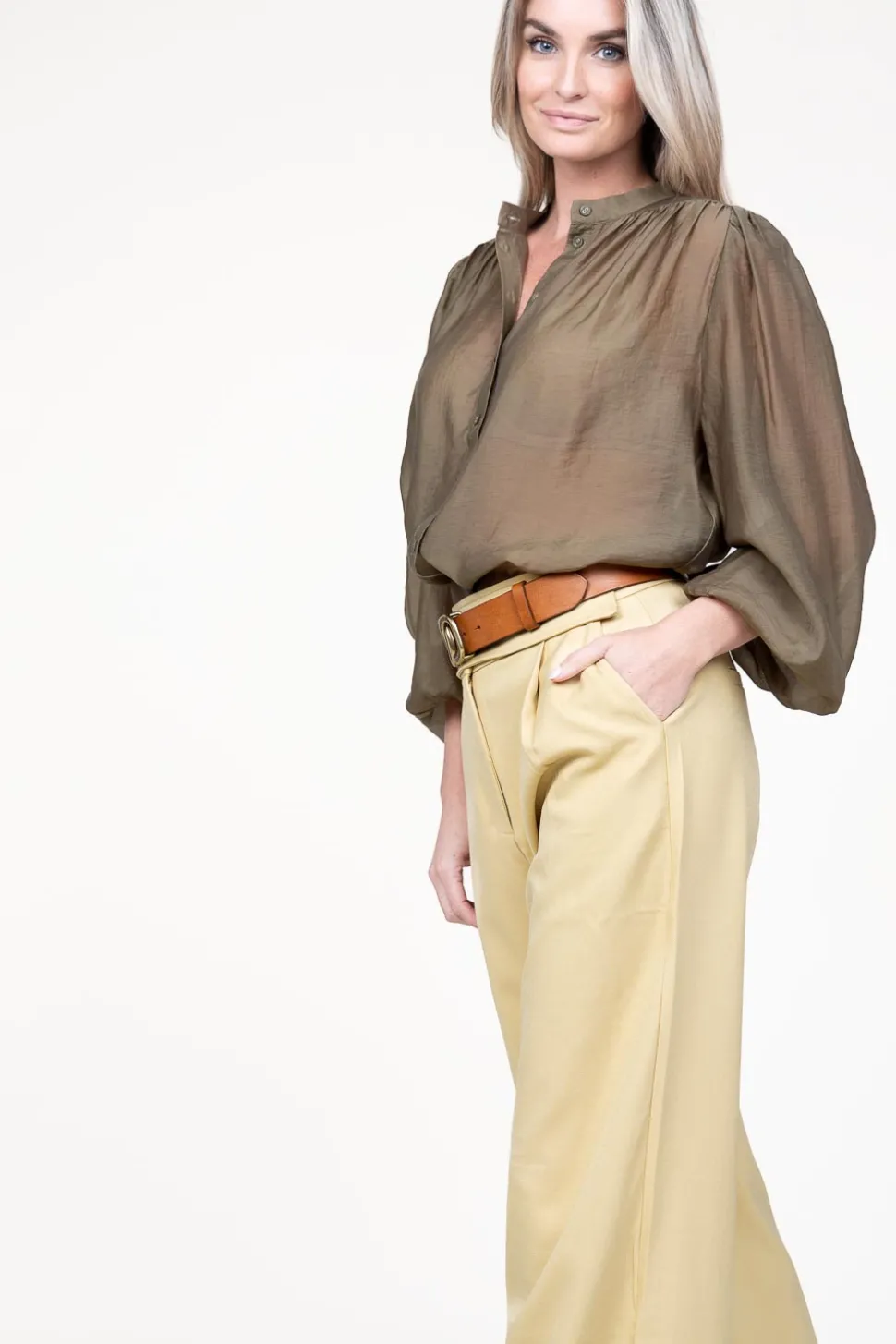 Shop Aaiko Blouse Zoya | Green... | | Little Soho