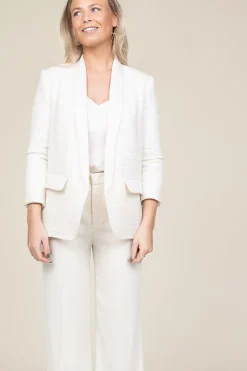 Clearance Est'Seven Boucle Blazer With Lurex Araz Coco | Natural... | | Little Soho