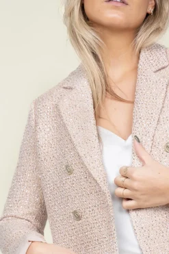 Sale Twinset Boucle Blazer With Lurex Lilly | Pink... | | Little Soho