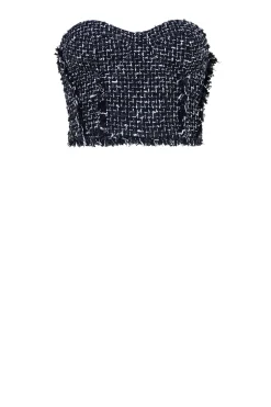 Store Patrizia Pepe Boucle Bustier Lia | Black... | | Little Soho