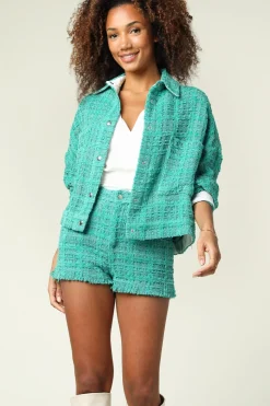 New IRO Boucle Jacket Ezro | Green... | | Little Soho