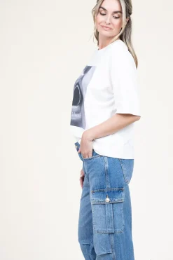 Sale Copenhagen Muse Boxy T-Shirt With Print Muse | Natural... | | Little Soho