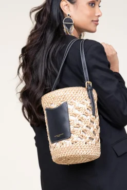 Cheap Gianni Chiarini Braided Bucket Bag Soana Big | Black... | | Little Soho