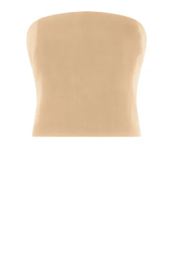 New Herskind Bustier Top With Zipper Cosima | Beige... | | Little Soho