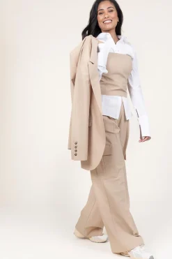 New Herskind Bustier Top With Zipper Cosima | Beige... | | Little Soho