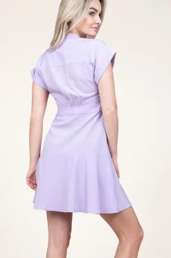 Sale Suncoo Button-Down Dress Coline | Purple... | | Little Soho
