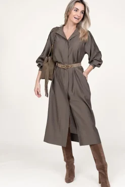 New Second Female Button-Through Dress Mazar | Green... | | Little Soho