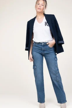 Cheap ba&sh Cargo Jeans Loig | Blue... | | Little Soho