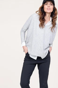 Clearance Absolut Cashmere Cashmere Sweater Camille | Grey... | | Little Soho