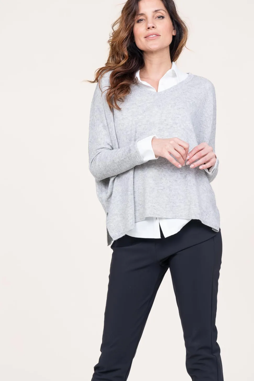 Clearance Absolut Cashmere Cashmere Sweater Camille | Grey... | | Little Soho