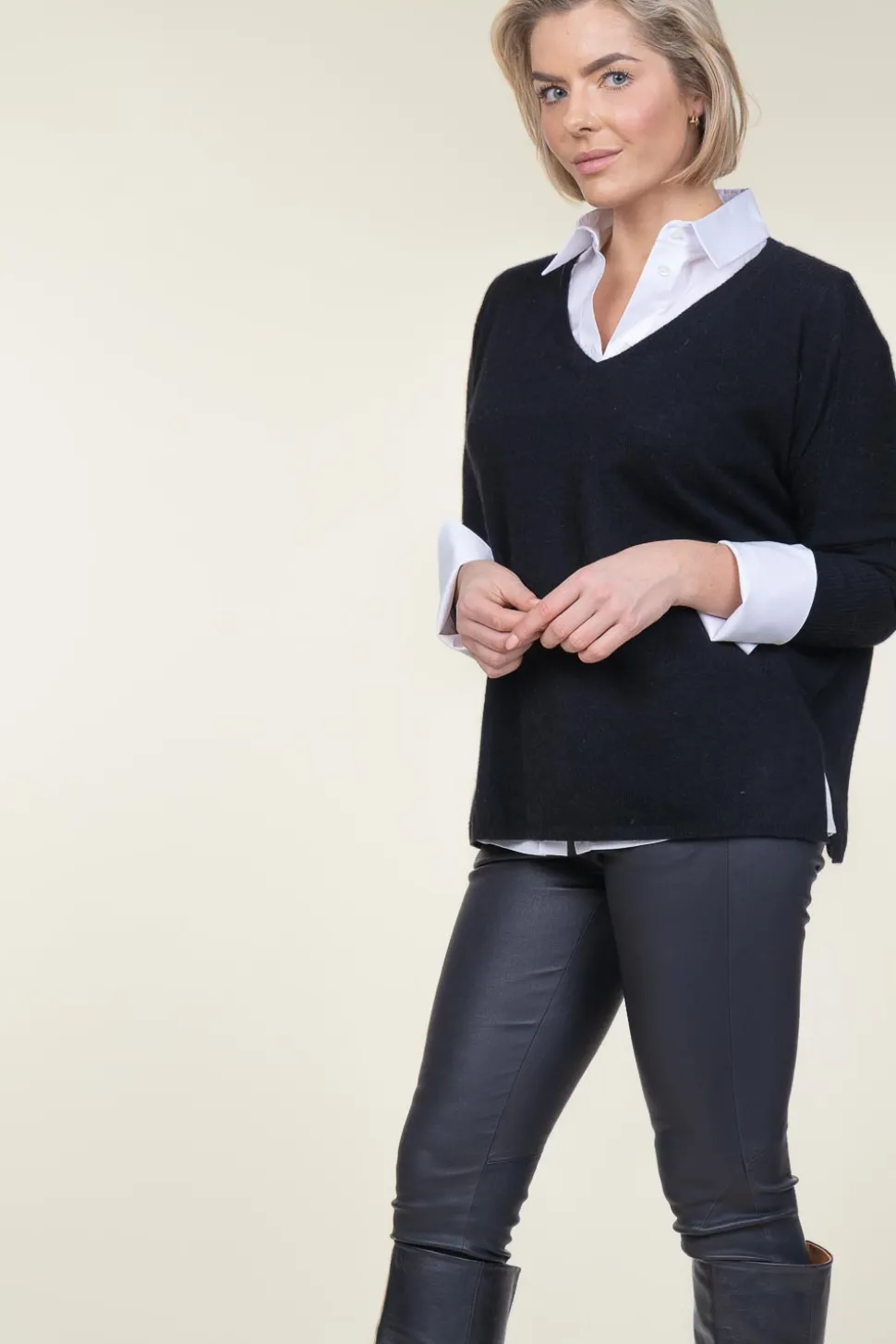 Cheap Absolut Cashmere Cashmere Sweater Camille | Black... | | Little Soho