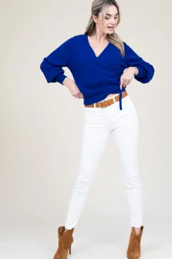 Flash Sale Absolut Cashmere Cashmere Wrap Sweater Belinda | Blue... | | Little Soho