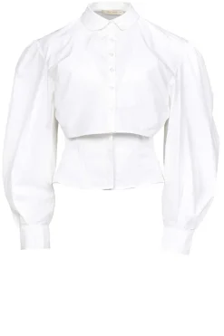 Cheap Mes Demoiselles Cotton Blouse With Corset Detail Vicotoire | White... | | Little Soho