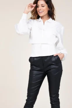 Cheap Mes Demoiselles Cotton Blouse With Corset Detail Vicotoire | White... | | Little Soho