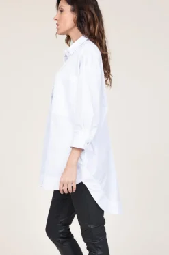 Shop Co'Couture Cotton Blouse With Pockets Cotton | White... | | Little Soho