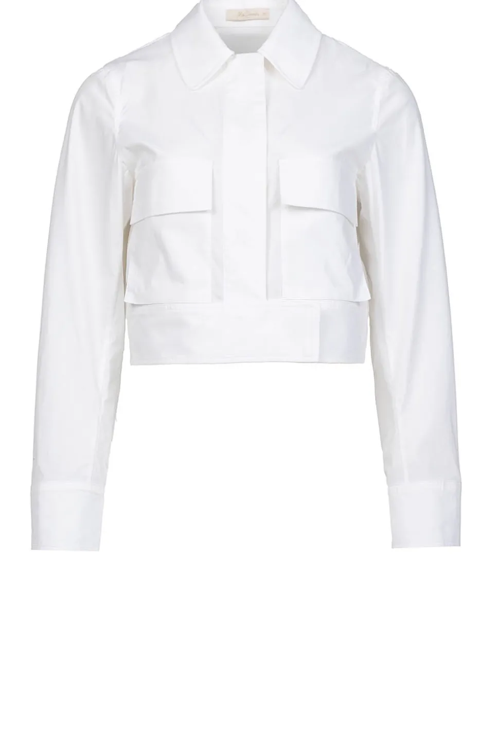 Shop Mes Demoiselles Cotton Cropped Jacket Pinell | White... | | Little Soho