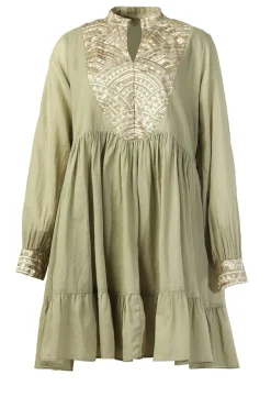 Sale Greek Archaic Kori Cotton Dress Alexa | Green... | | Little Soho