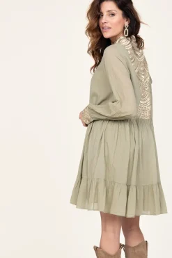 Sale Greek Archaic Kori Cotton Dress Alexa | Green... | | Little Soho