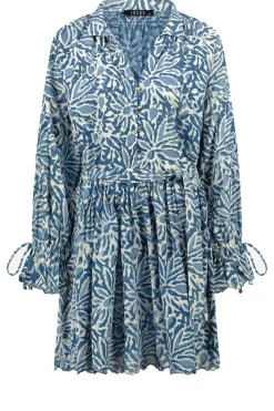 Discount Ibana Cotton Dress With Print Dounya | Blue... | | Little Soho