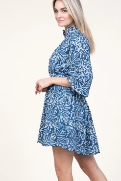 Discount Ibana Cotton Dress With Print Dounya | Blue... | | Little Soho