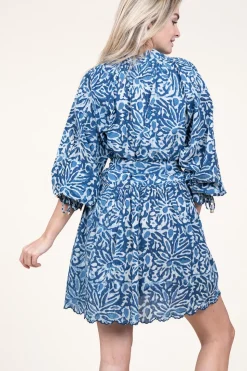 Discount Ibana Cotton Dress With Print Dounya | Blue... | | Little Soho