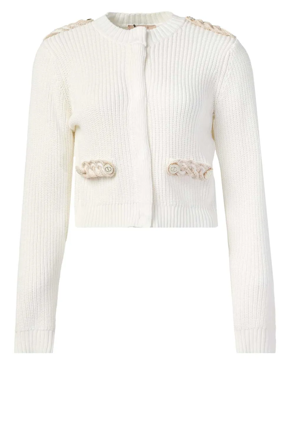 Hot Twinset Cotton Knitted Cardigan Lola | Natural... | | Little Soho