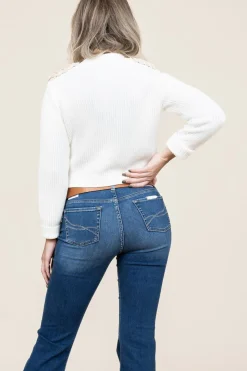 Hot Twinset Cotton Knitted Cardigan Lola | Natural... | | Little Soho