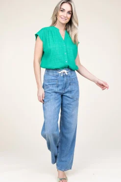 Store Stella Forest Cotton Mix Blouse Ophelia | Green... | | Little Soho