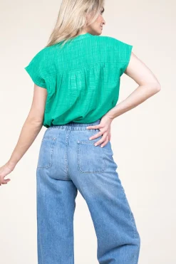 Store Stella Forest Cotton Mix Blouse Ophelia | Green... | | Little Soho