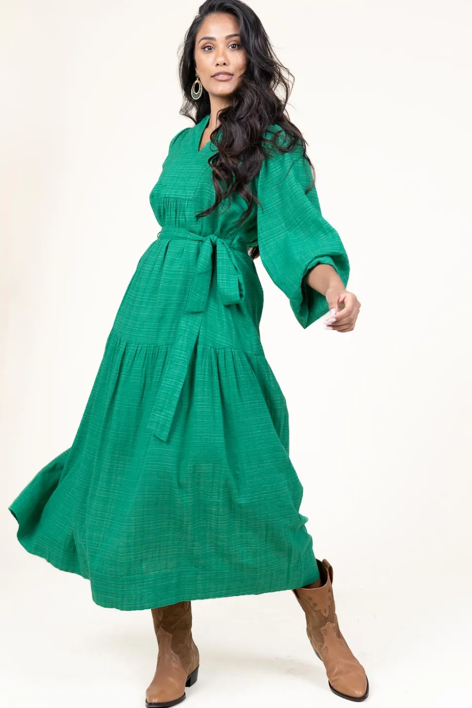 Best Stella Forest Cotton Mix Maxi Dress Ophelia | Green... | | Little Soho